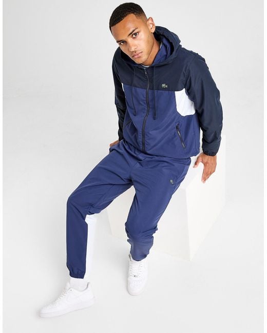 Ensemble De Survêtement Zippé Colour Block Panel Lacoste pour homme en coloris Blue