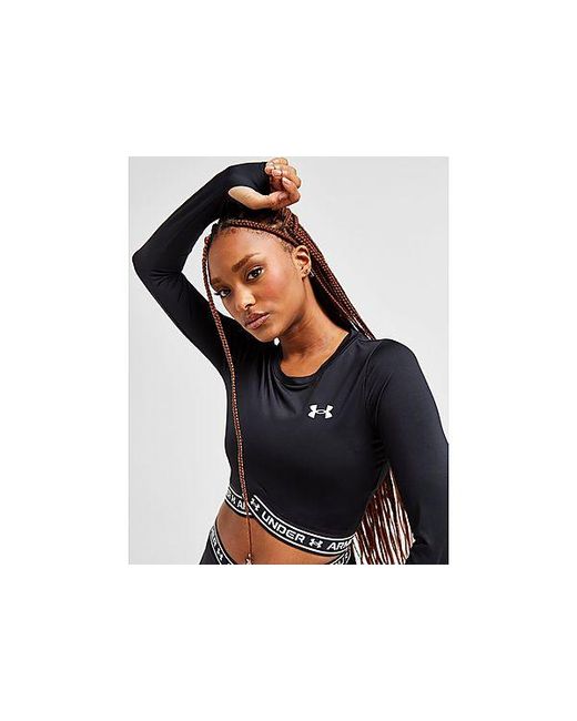 Under Armour Black Crossover Long Sleeve Crop Top