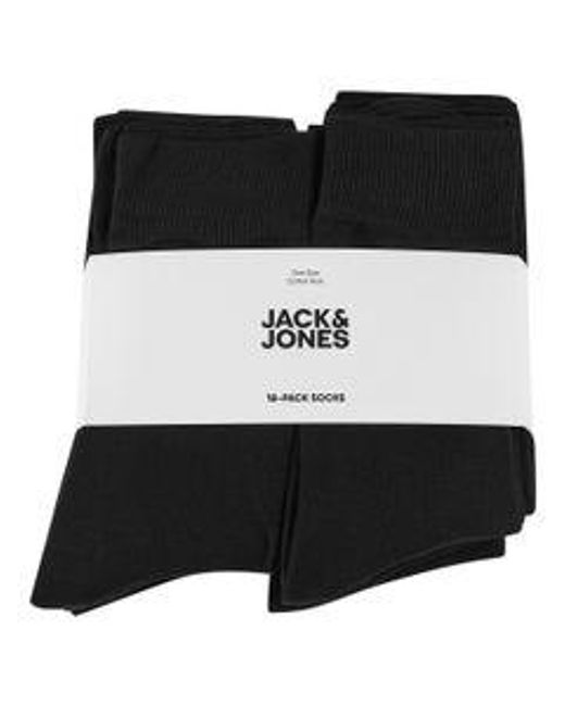 Jack & Jones Regular Classic Socken Herren Schwarz Jacjens Socks 12Er/18Er Pack in Black für Herren