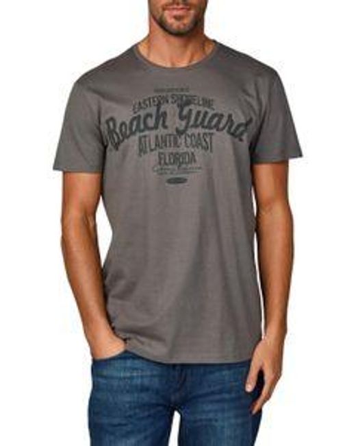 Riverso Tshirt Herren Baumwolle Regular Fit Rivleon 4Er Set Pack in Metallic für Herren