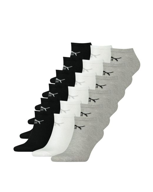 PUMA Gray Quartersocken