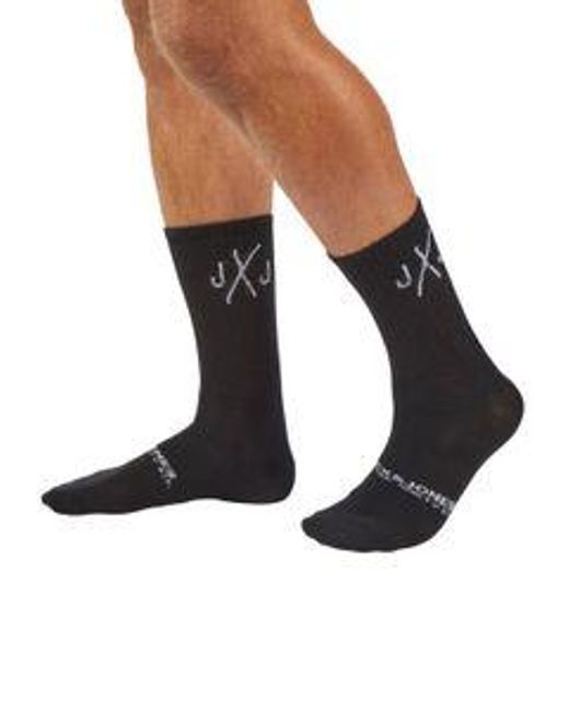 Jack & Jones Tennissocken Herren Schwarz Weiß Jacdirect Tennis Sock 20Er Pack in Black für Herren