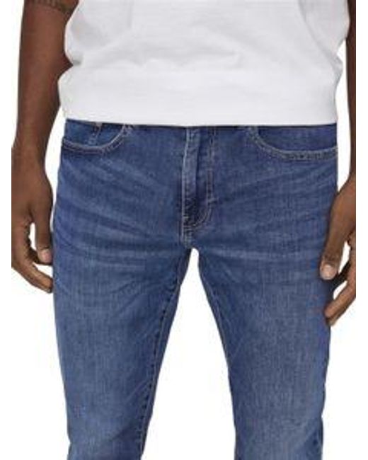 Only & Sons Herren Jeans Onsweft Reg 6755 in Blue für Herren