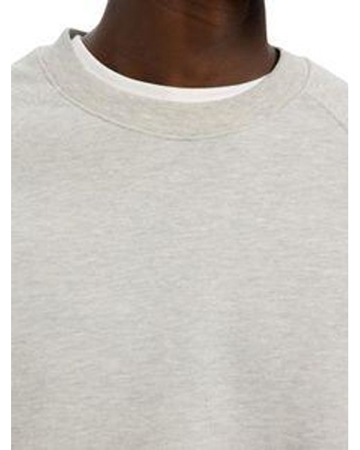 SELECTED Selected Herren Rundhals Sweatshirt Slhrelaxaron Ls Raglan Sweat in Gray für Herren
