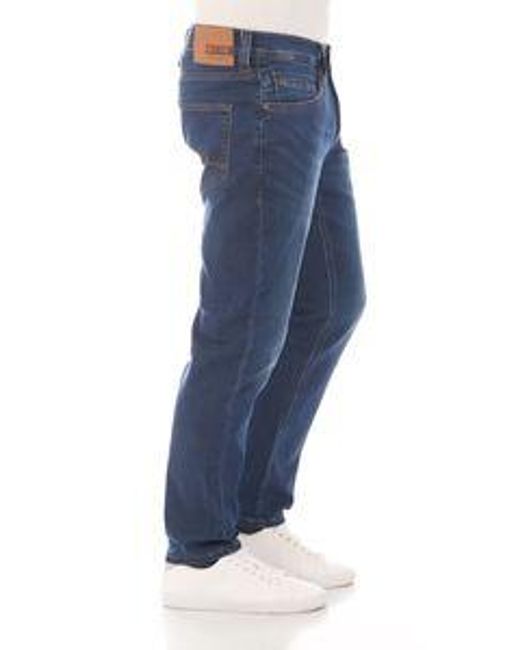 Mustang Herren Jeans Real X Stretchjeans Oregon Tapered Fit in Blue für Herren