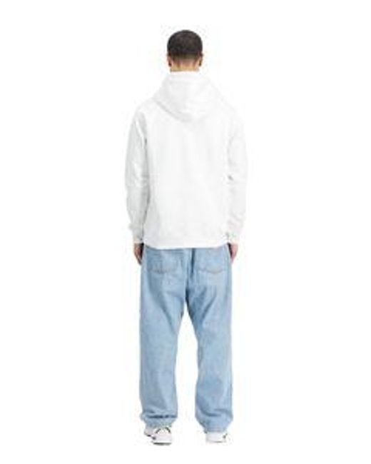 Alpha Industries Herren Hoodie Kapuzenpullover Basic Bl in White für Herren