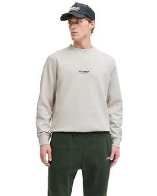 Jack & Jones Herren Sweatshirt Jjesoho Sweat Crew Neck in Gray für Herren
