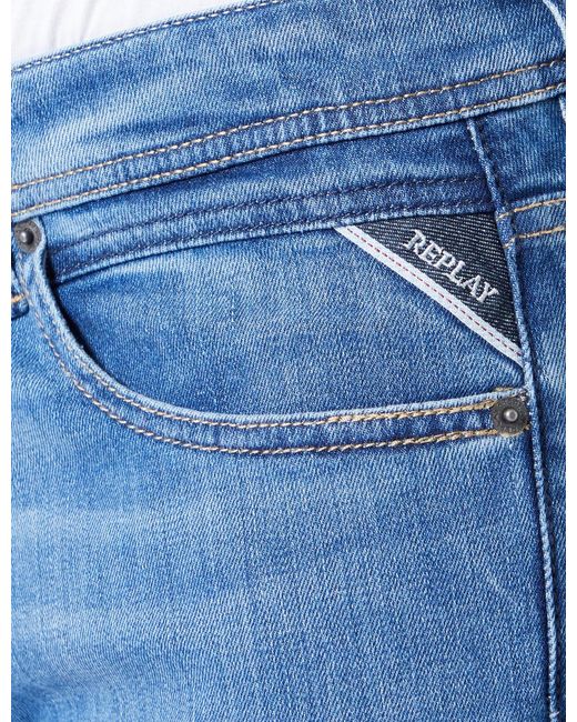 Replay Jeans GROVER Straight Fit in Blue für Herren