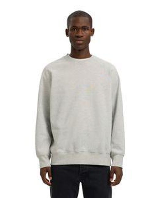 SELECTED Selected Herren Rundhals Sweatshirt Slhrelaxaron Ls Raglan Sweat in Gray für Herren