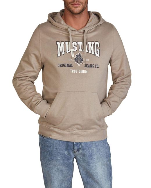 Mustang Hoodie Herren Bennet Regular Fit in Gray für Herren