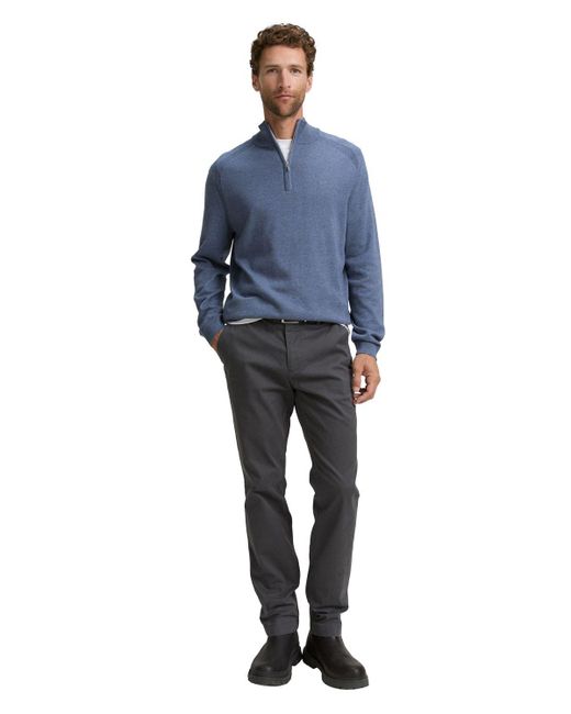 Tom Tailor Herren Strickpullover Basic Knit Troyer in Blue für Herren