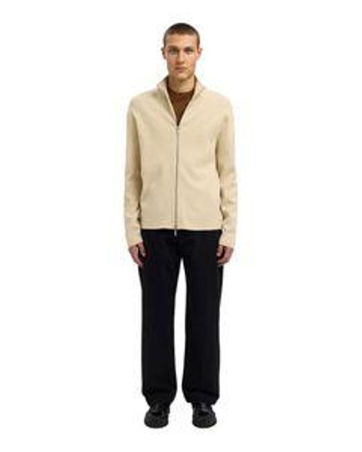 SELECTED Selected Herren Strickjacke Slhteller Fn Relaxed Zip Cardigan in Natural für Herren