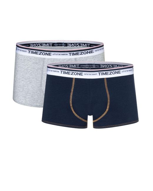 Timezone Herren Boxershort Twin Pack 2Er Pack in Black für Herren