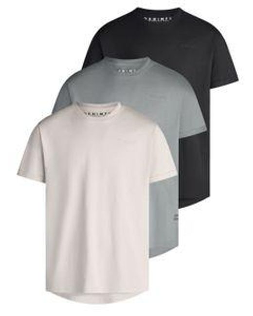 DENIMFY Tshirt Herren Regular Fit Dfdiego 3Er Set Pack in Multicolor für Herren