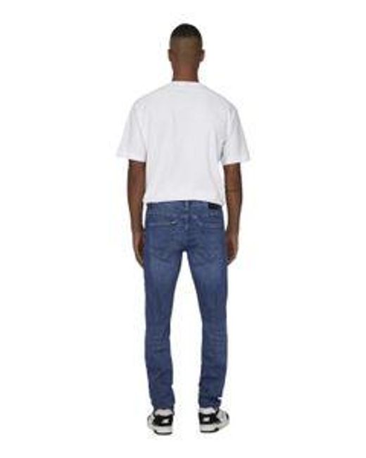 Only & Sons Herren Jeans Onsweft Reg 6755 in Blue für Herren