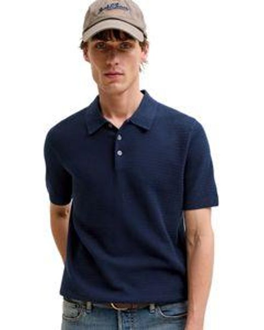 Jack & Jones Herren Poloshirt Jprbluriley Knit in Blue für Herren