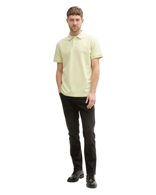 Tom Tailor Herren Poloshirt Polo With Print in White für Herren