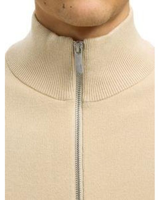 SELECTED Selected Herren Strickjacke Slhteller Fn Relaxed Zip Cardigan in Natural für Herren
