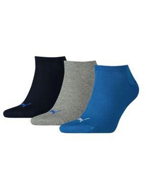 PUMA Herren Damen Sneaker Socken Plain 3Er Pack in Blue für Herren