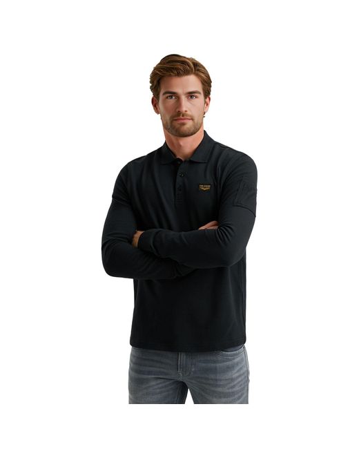 PME LEGEND Herren Poloshirt Long Sleeve Polo American Classic in Green für Herren