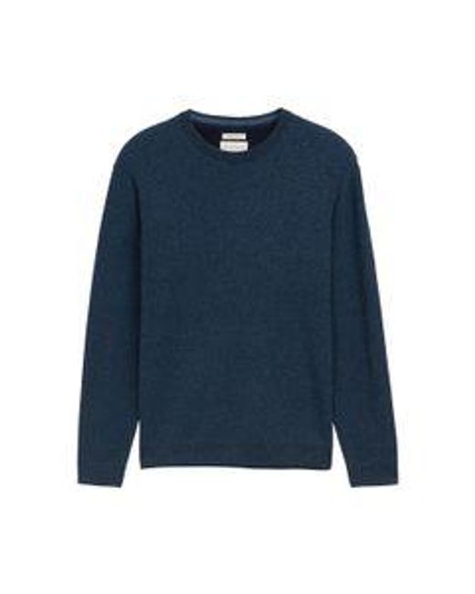 Tom Tailor Herren Rundhals Pullover Structured Crewneck Knit in Blue für Herren
