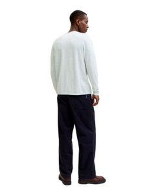 Jack & Jones Herren Rundhals Pullover Jjesummer Knit Crew Neck in White für Herren