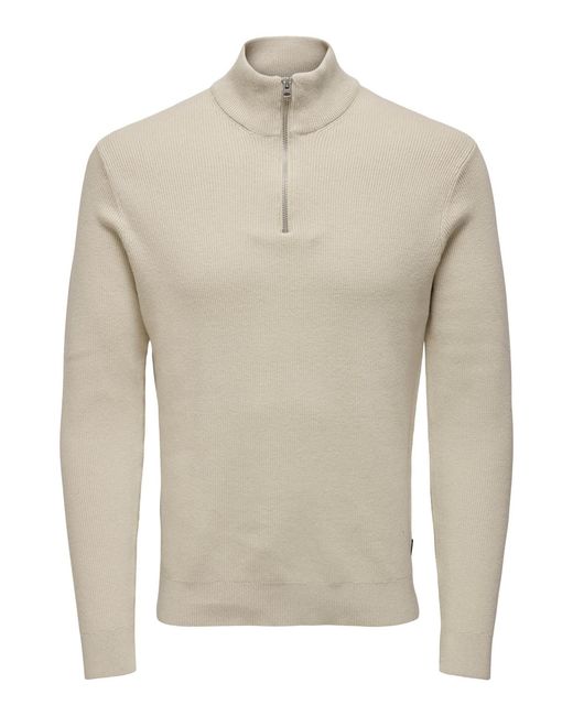 Only & Sons Stehkragen Pullover ONSPHIL in Black für Herren