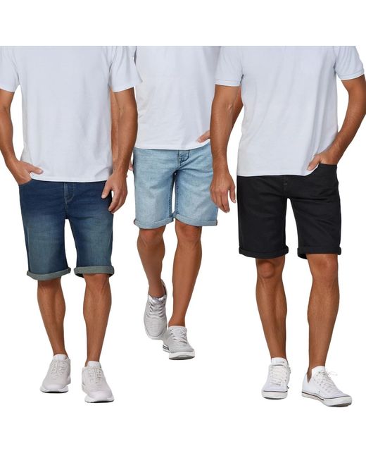 Riverso Jeans Shorts RIVUdo Regular Fit in Gray für Herren