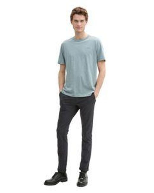 Tom Tailor Herren T-Shirt With Print- Regular Fit in Blue für Herren