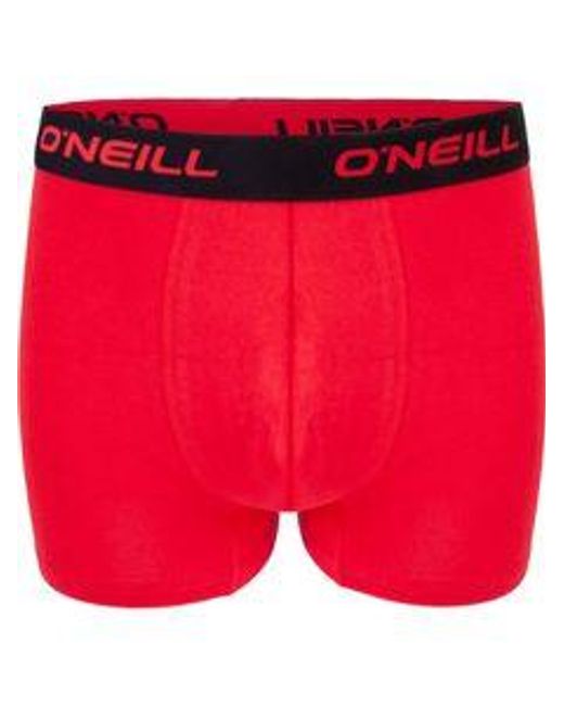 O'neill Sportswear Herren Boxershort Plain 6Er Pack in Red für Herren