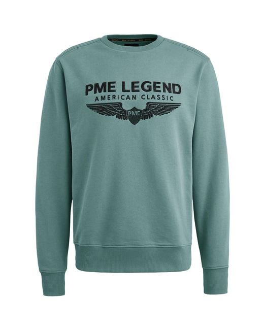 PME LEGEND Herren Rundhals Pullover Crewneck Soft Terry With Logo in Pink für Herren