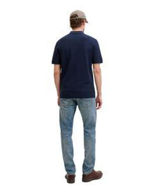 Jack & Jones Herren Poloshirt Jprbluriley Knit in Blue für Herren