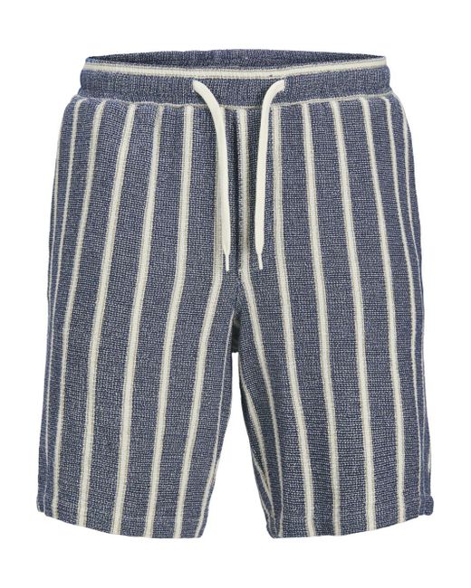 Jack & Jones Herren Short Jpstjaiden Coba Stripe Jog Short- Regular Fit in Natural für Herren