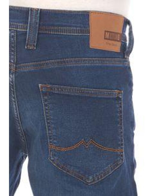 Mustang Herren Jeans Real X Stretchjeans Oregon Tapered Fit in Blue für Herren