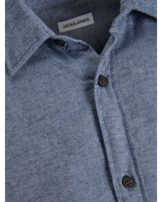 Jack & Jones Herren Freizeit Hemd Jjeclassic Melange Shirt Regular Fit in Gray für Herren