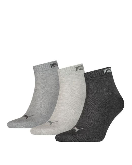 PUMA Black Herren Damen Quarter Socken Clyde 3Er Pack