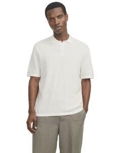 Jack & Jones Herren Poloshirt Jjegeorge Knit Polo in White für Herren
