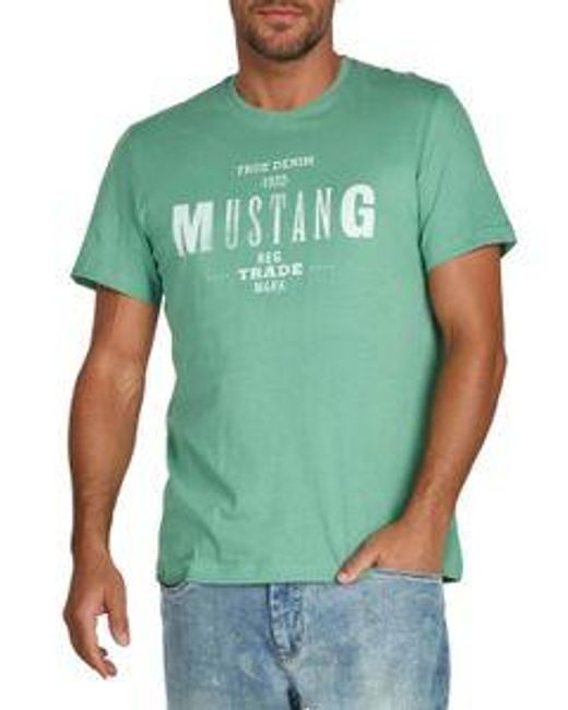 Mustang T-Shirt in Blue für Herren