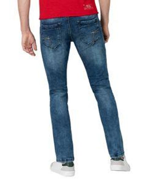 Timezone Herren Jeans Slim Eduardotz Mid Waist in Blue für Herren