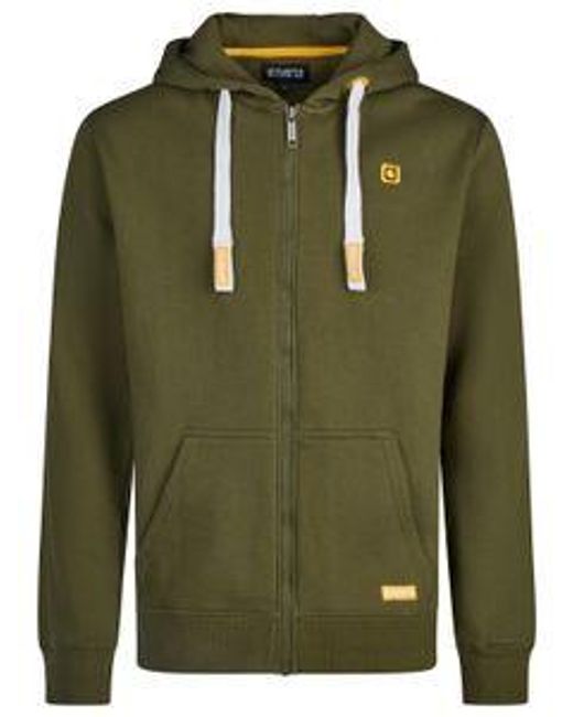 Riverso Sweatjacke Herren Mit Kapuze Reißverschluss Regular Fit Rivnoah in Green für Herren