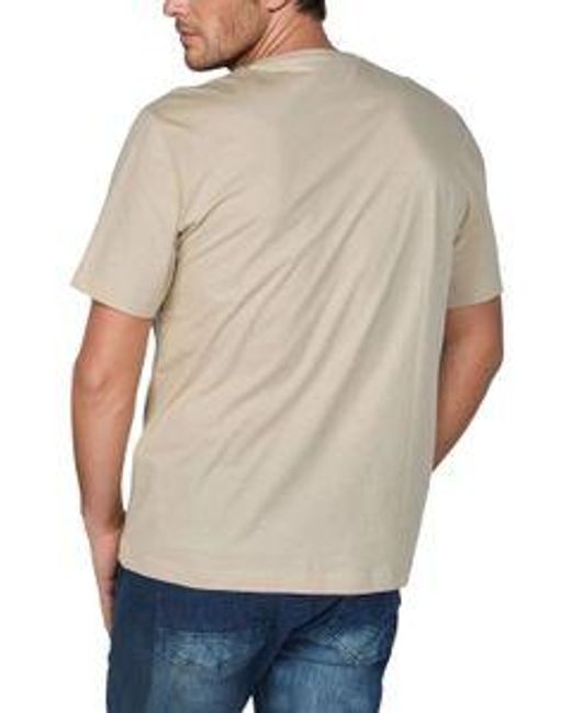 Mustang Tshirt Herren Regular Fit Bis 6Xl in White für Herren