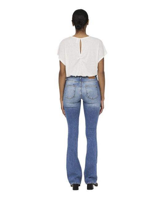 ONLY Blue Jeans ONLBLUSH MID FLARED TAI467 Blau