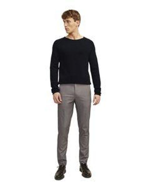 Jack & Jones Herren Sweater Pullover Mit Rundhals Ausschnitt Jjehill in Blue für Herren