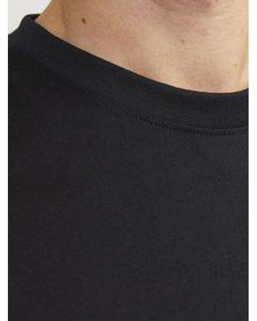 Jack & Jones Rundhals T-Shirt JORTAMPA AOP BRANDING in Black für Herren