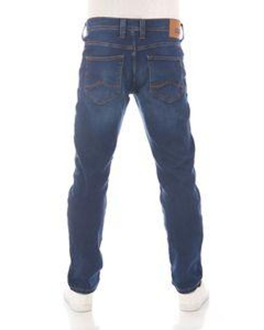 Mustang Herren Jeans Real X Stretchjeans Oregon Tapered Fit in Blue für Herren