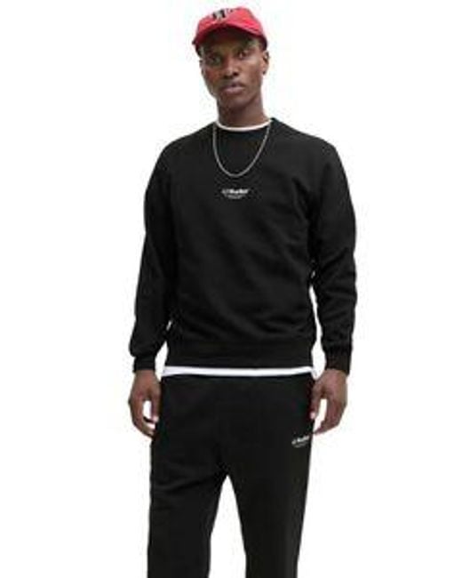 Jack & Jones Herren Sweatshirt Jjesoho Sweat Crew Neck in Black für Herren