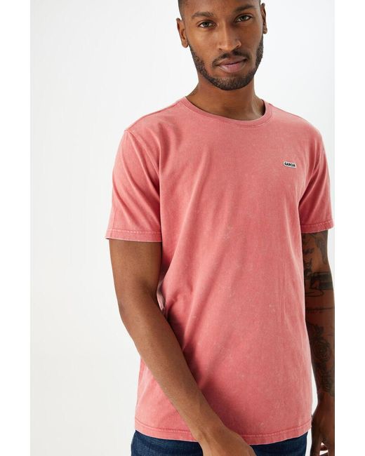 Garcia T-shirt Roestbruin in het Roze voor heren | Lyst NL