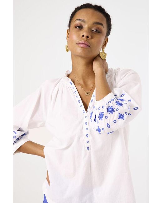 Garcia Blouse Gebroken in het White