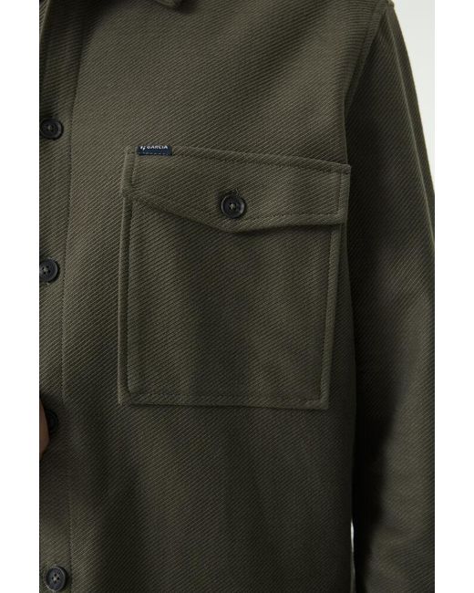 Garcia Overshirt Olijf in het Green voor heren