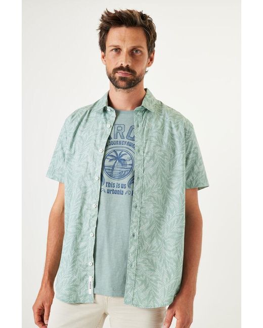 Garcia Overhemd Met Print in het Blue voor heren